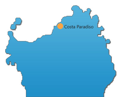 Lagekarte Costa Paradiso